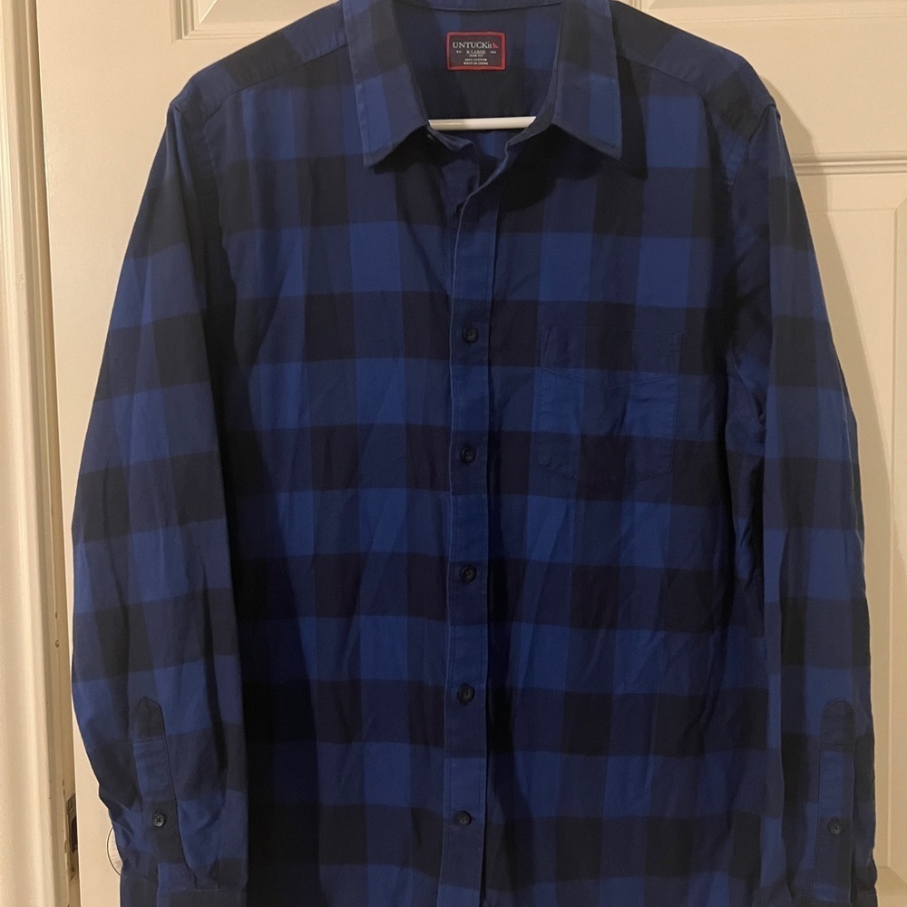 UNTUCKit Gruner Vetliner Flannel Shirt Size XL
